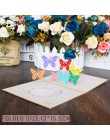 3D Cute Animal karty kirigami szczęśliwa kartka urodzinowa dla dzieci Baby Shower żona mąż kobiety Cartoon Peacock klatka dla pt