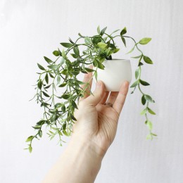 Lodówka magnesy doniczkowa sztuczna zielona sukulenty Bonsai zestaw sztuczny kwiat wazon pamiątka tablica naklejki magnetyczne