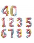 40 Cal Macaron niebieski różowa folia balony cyfry 0 1 2 3 4 5 6 7 8 9 urodziny Baby Shower dekoracje ślubne festiwal balon