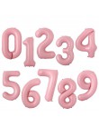40 Cal Macaron niebieski różowa folia balony cyfry 0 1 2 3 4 5 6 7 8 9 urodziny Baby Shower dekoracje ślubne festiwal balon