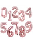 40 Cal Macaron niebieski różowa folia balony cyfry 0 1 2 3 4 5 6 7 8 9 urodziny Baby Shower dekoracje ślubne festiwal balon