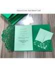 1 sztuk niebieskie białe eleganckie laserowo wycinane zaproszenia ślubne kartka z życzeniami dostosuj biznes z RSVP ozdoby do ka
