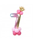 13 sztuk/zestaw balony urodzinowe Rainbow balony foliowe w kształcie cyfr dla dzieci 1st dekoracje na imprezę urodzinową balony 