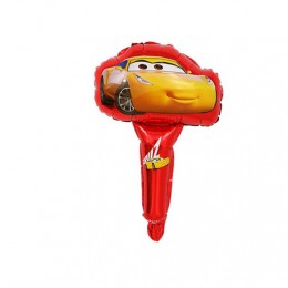 Samochód wyścigowy z balonów foliowych 1pc 18 cali Disney Cartoon samochodów Globos Handheld Air Ballon dekoracje na przyjęcia u
