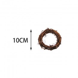 WEIGAO 10-30cm dekoracje dla domu DIY naturalny wieniec z rattanu wieniec wielkanocny rzemiosło dekoracje wielkanocne świąteczne
