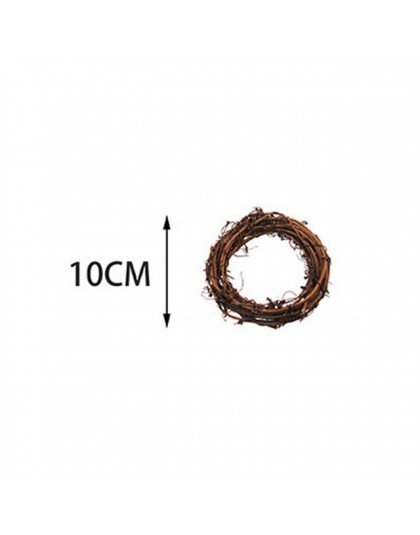 WEIGAO 10-30cm dekoracje dla domu DIY naturalny wieniec z rattanu wieniec wielkanocny rzemiosło dekoracje wielkanocne świąteczne