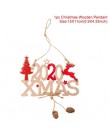 Boże narodzenie drewniane ozdoby świąteczne lekki wisiorek świąteczny wystrój świąteczny dla domu Cristmas Decor Navidad 2019 no