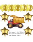 Dekoracja urodzinowa baby shower cartoon samochód wóz strażacki pociąg karetka balon foliowy