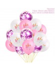 Duży balon jednorożec balon z nadrukiem happy birthday jednorożec dekoracje na przyjęcie urodzinowe dla dzieci balony z jednoroż