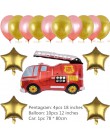 Dekoracja urodzinowa baby shower cartoon samochód wóz strażacki pociąg karetka balon foliowy