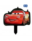 Samochód wyścigowy z balonów foliowych 1pc 18 cali Disney Cartoon samochodów Globos Handheld Air Ballon dekoracje na przyjęcia u