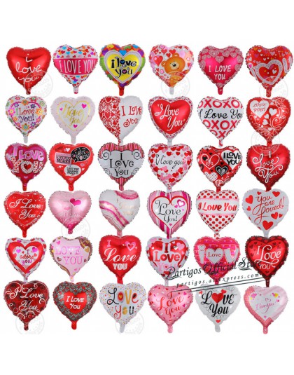 10 sztuk/partia 18 cali serca balony ślubne walentynki kocham cię folia aluminiowa helem globos dekoracje ślubne globos