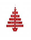 Boże narodzenie drewniane ozdoby świąteczne lekki wisiorek świąteczny wystrój świąteczny dla domu Cristmas Decor Navidad 2019 no