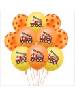 Dekoracja urodzinowa baby shower cartoon samochód wóz strażacki pociąg karetka balon foliowy