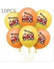 Dekoracja urodzinowa baby shower cartoon samochód wóz strażacki pociąg karetka balon foliowy