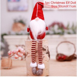 2019 wesołych świąt Elf Decor śliczne siedzi długonogie lalki noworoczny prezent dekoracje świąteczne dla domu Navidad Natal Noe