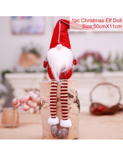 2019 wesołych świąt Elf Decor śliczne siedzi długonogie lalki noworoczny prezent dekoracje świąteczne dla domu Navidad Natal Noe