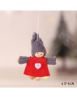 Najnowsza rok 2020 bożonarodzeniowy anioł dziewczyna chłopiec lalki ozdoba na choinkę Noel świąteczne dekoracje do domu Navidad 