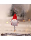 Najnowsza rok 2020 bożonarodzeniowy anioł dziewczyna chłopiec lalki ozdoba na choinkę Noel świąteczne dekoracje do domu Navidad 