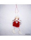 Najnowsza rok 2020 bożonarodzeniowy anioł dziewczyna chłopiec lalki ozdoba na choinkę Noel świąteczne dekoracje do domu Navidad 