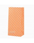Mini torby papierowe 10 sztuk/partia Stand Up Dot torby dziecko Party urodziny żywności papier kraft Seal pakowanie prezentów to