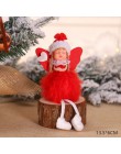 Najnowsza rok 2020 bożonarodzeniowy anioł dziewczyna chłopiec lalki ozdoba na choinkę Noel świąteczne dekoracje do domu Navidad 