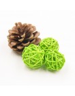 5 sztuk 2 rozmiary kolorowe Rattan okrągły/serce/gwiazda Sepak Takraw DIY kula ratanowa dom ogród/urodziny/materiały do dekoracj