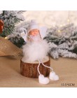 Najnowsza rok 2020 bożonarodzeniowy anioł dziewczyna chłopiec lalki ozdoba na choinkę Noel świąteczne dekoracje do domu Navidad 