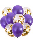 10 sztuk 12 cal metalowe balony złoty balony konfetti Chrome balony dekoracje urodzinowe dla dorosłych wesele wystrój Globos