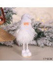 Najnowsza rok 2020 bożonarodzeniowy anioł dziewczyna chłopiec lalki ozdoba na choinkę Noel świąteczne dekoracje do domu Navidad 