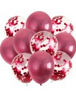 10 sztuk 12 cal metalowe balony złoty balony konfetti Chrome balony dekoracje urodzinowe dla dorosłych wesele wystrój Globos