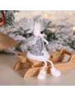 Najnowsza rok 2020 bożonarodzeniowy anioł dziewczyna chłopiec lalki ozdoba na choinkę Noel świąteczne dekoracje do domu Navidad 