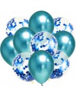 10 sztuk 12 cal metalowe balony złoty balony konfetti Chrome balony dekoracje urodzinowe dla dorosłych wesele wystrój Globos