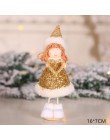 Najnowsza rok 2020 bożonarodzeniowy anioł dziewczyna chłopiec lalki ozdoba na choinkę Noel świąteczne dekoracje do domu Navidad 