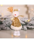 Najnowsza rok 2020 bożonarodzeniowy anioł dziewczyna chłopiec lalki ozdoba na choinkę Noel świąteczne dekoracje do domu Navidad 
