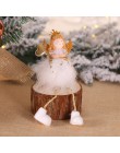 Najnowsza rok 2020 bożonarodzeniowy anioł dziewczyna chłopiec lalki ozdoba na choinkę Noel świąteczne dekoracje do domu Navidad 
