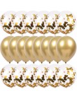 10 sztuk 12 cal metalowe balony złoty balony konfetti Chrome balony dekoracje urodzinowe dla dorosłych wesele wystrój Globos