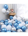 10/20 sztuk 5 Cal złoto srebro metalowe lateksowe balony metalowe chromowane balon dekoracje ślubne materiały urodzinowe