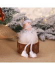 Najnowsza rok 2020 bożonarodzeniowy anioł dziewczyna chłopiec lalki ozdoba na choinkę Noel świąteczne dekoracje do domu Navidad 