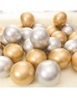 10/20 sztuk 5 Cal złoto srebro metalowe lateksowe balony metalowe chromowane balon dekoracje ślubne materiały urodzinowe