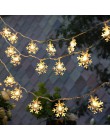Snowflake Garland 1M 3M 6M LED Light dekoracje ślubne Mariage dla domu wystrój na święta bożego narodzenia nowy rok Baby Shower 