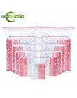 Leotrusting 0.05mm 100 sztuk/paczka PE biżuteria Ziplock plastikowe przezroczyste torebki do ponownego zamykania jasne żywności 