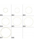 1 sztuk 10-40cm żelaza złoty metal pierścień przenośny Garland Baby Shower panna młoda wieniec kwiatów ręcznie robione kwiaty Ca