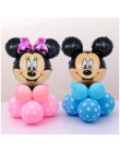 Minnie głowa myszki mickey foliowe pionowe balony helem kreskówka myszka miki balony dekoracje na imprezę urodzinową Baby Shower