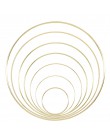 1 sztuk 10-40cm żelaza złoty metal pierścień przenośny Garland Baby Shower panna młoda wieniec kwiatów ręcznie robione kwiaty Ca