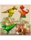 Taoup banery urodzinowe dinozaur Party Decor Baby Shower chłopcy dekoracje na imprezę urodzinową dla dzieci impreza w stylu Safa