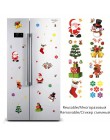 Boże narodzenie zdejmowane okno szklana naklejka ozdoby choinkowe dla domu Santa Snowman Navidad 2019 Natal Noel nowy rok 2020 p