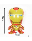 1pc Avengers balon foliowy Superhero balon z helem Spiderman Batman balon materiały urodzinowe dla dzieci