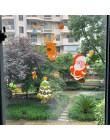 Boże narodzenie zdejmowane okno szklana naklejka ozdoby choinkowe dla domu Santa Snowman Navidad 2019 Natal Noel nowy rok 2020 p