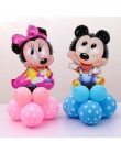 Minnie głowa myszki mickey foliowe pionowe balony helem kreskówka myszka miki balony dekoracje na imprezę urodzinową Baby Shower